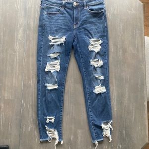 Women’s American Eagle Jeans Jegging Crop Next Level Stretch